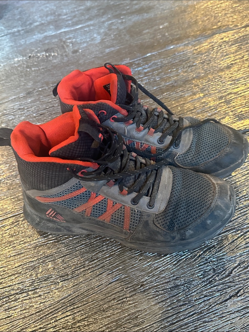 RBX Men's Black and Red Athletic Hiking Boots - Picture 5 of 7